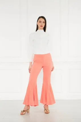 2104050- Striped Bell Bottom Pants