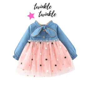 Baby Girls Star Design Tulle Dress