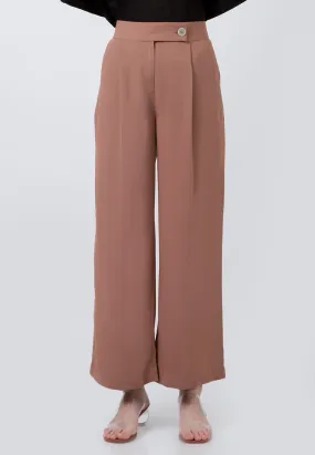 Flare Brown Pants Femme 20D070