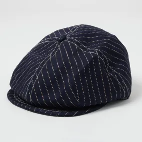 Freewheelers 'Union Special' Cassady Casquette - Indigo Wabash Stripe