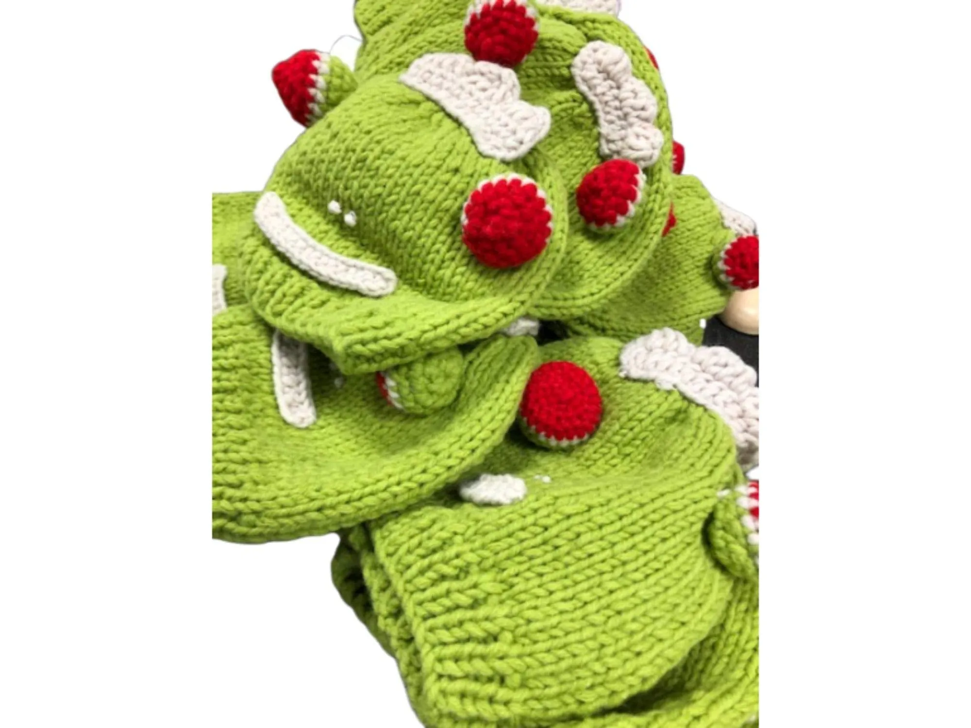 Kids Beanie Hat, Kids Winter Hand-Knitted Wool Frog Animal Theme Hat