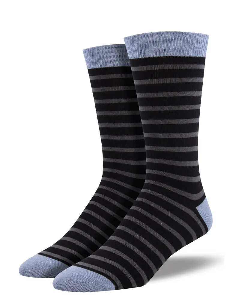 Men's Sailor Stripe Bamboo Crew Socks