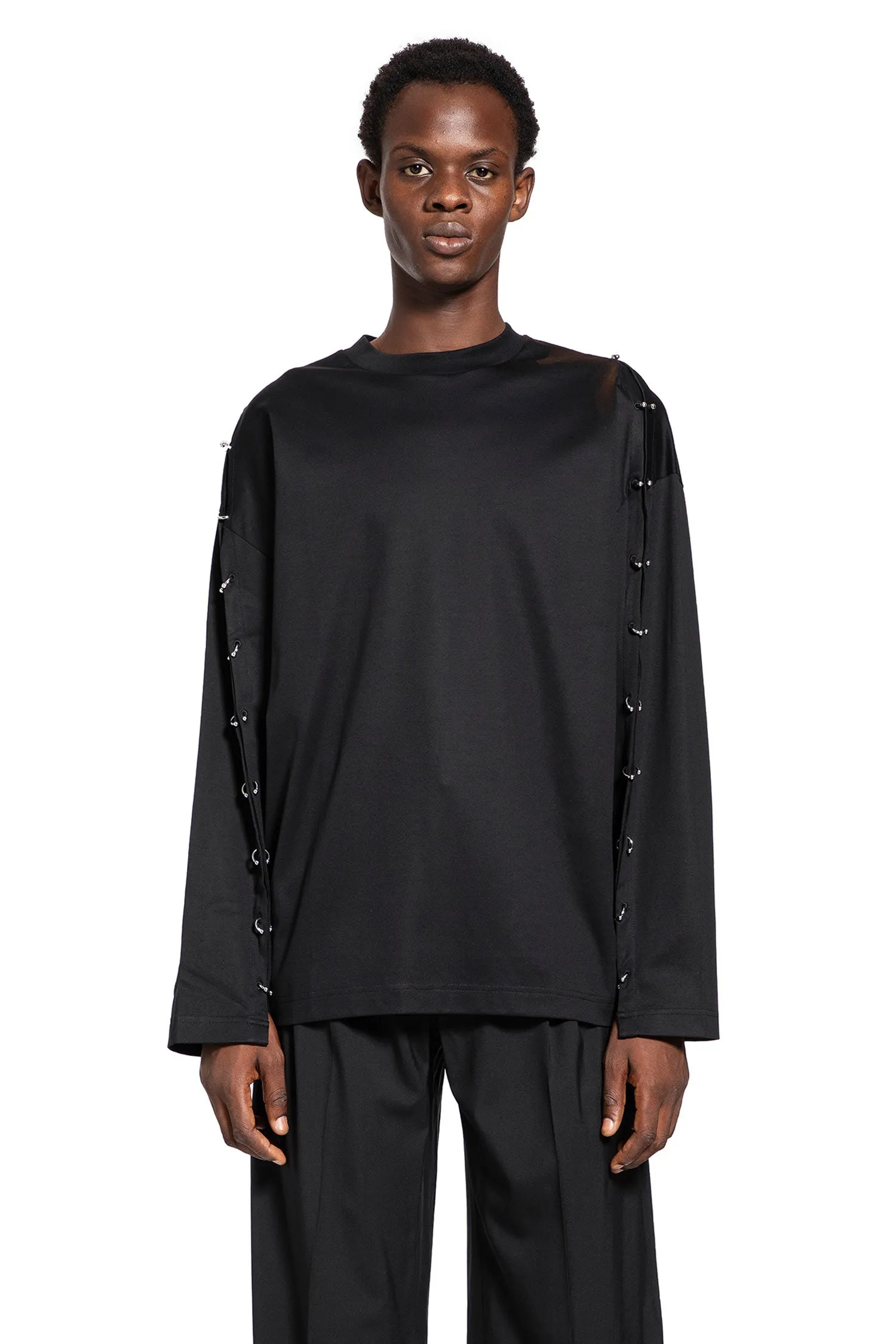 MUGLER MAN BLACK T-SHIRTS & TANK TOPS