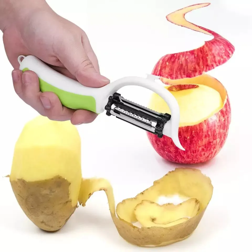 Multi-functional Peeler Fruit And Vegetable 5in1 Steel Slicer