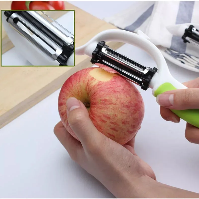 Multi-functional Peeler Fruit And Vegetable 5in1 Steel Slicer