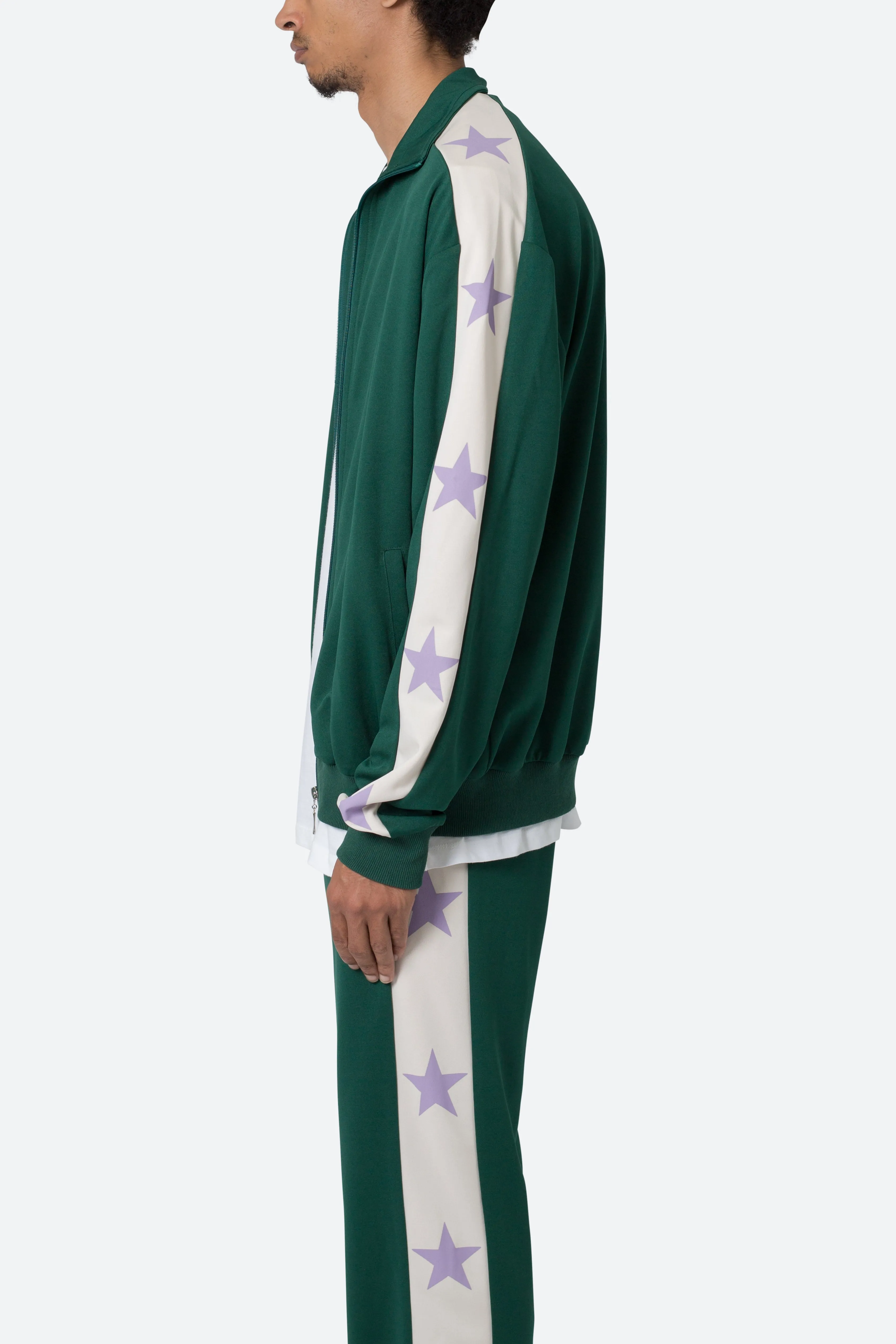 Star Track Jacket - Green